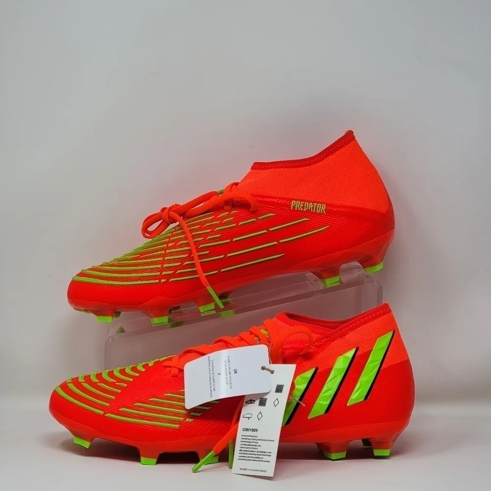 Adidas Predator Edge.2 FG GameData Pack Solar Red Cleats Men Sz Mult GW1009 New